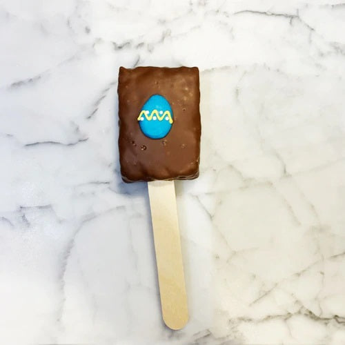 Easter Chocolate Covered Krispie Pop