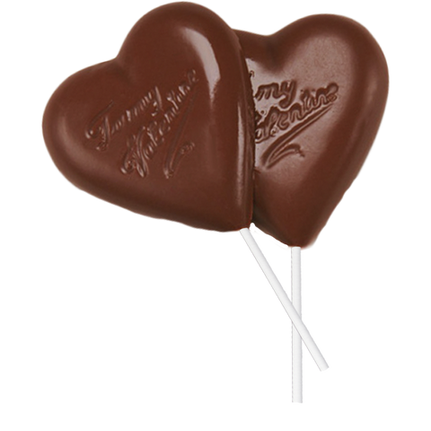 "To My Valentine" Chocolate Heart Sucker (1 oz.)